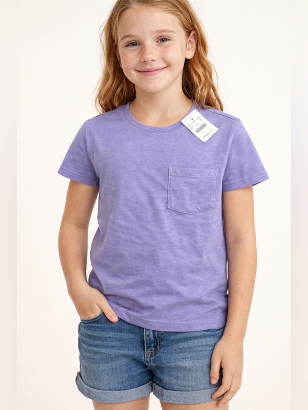 NWT Crewcuts Weekend Tee Purple Sz S BW218 - BLACK MARK ON FRONT